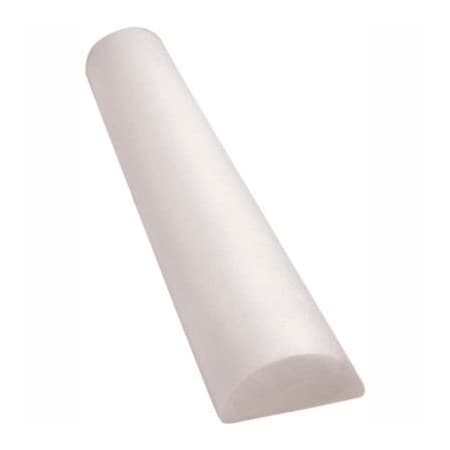Fabrication Enterprises CanDo Full-Skin White PE Foam Roller, Half-Round, 6" Dia. x 36"L 30-2340